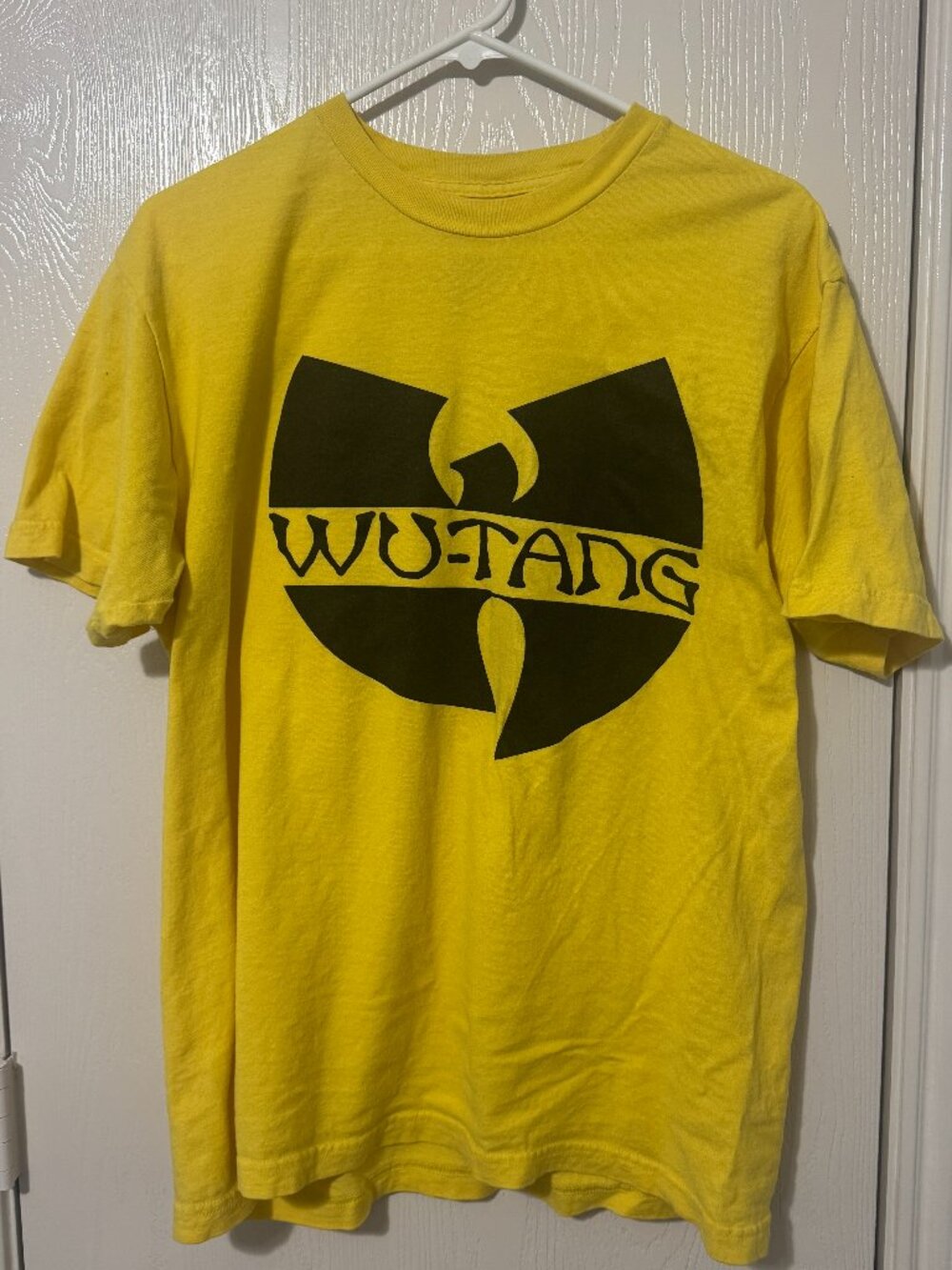 Wu-Tang Men's Size Large Yellow Shirt